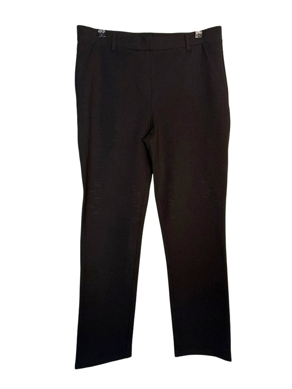 NWT Quince Ultra-Stretch Ponte Straight Leg Pants Black Size L